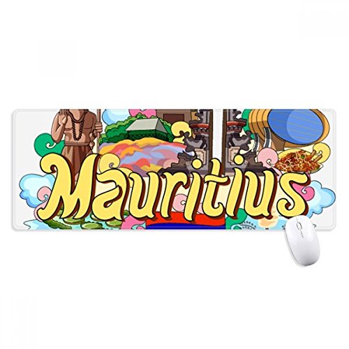 beatChong Sieben farbige Erde Mauritius Graffiti Griffige Mousepad Große Erweiterte Spiel Büro titched Kanten Computer-Mat Geschenk von beatChong