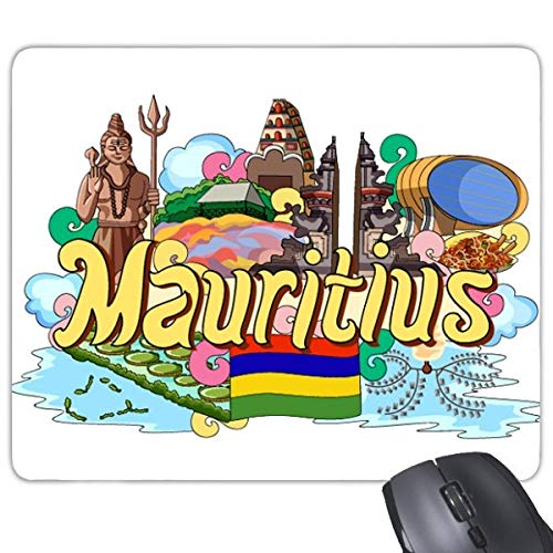 beatChong Sieben farbige Erde Mauritius Graffiti Rectangle Griffige Gummi Mousepad Spiel Mauspad Geschenk von beatChong