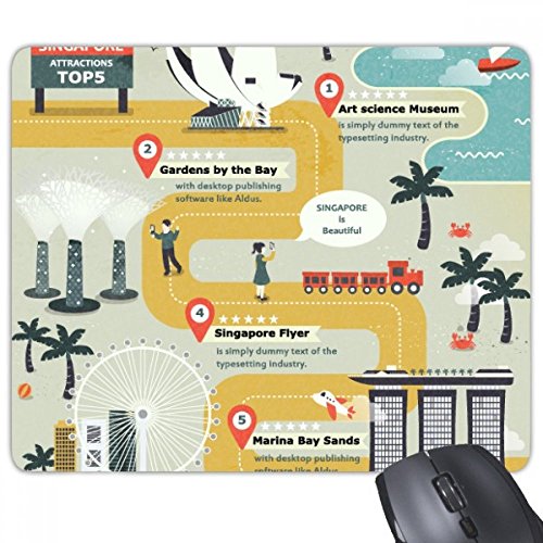 beatChong Singapur Famous Spots Strecke Rectangle Griffige Gummi Mousepad Spiel Mauspad Geschenk beatChong Singapur Famous Spots Strecke Rectangle Griffige Gummi Mousepad Spiel Mauspad Geschenk von beatChong