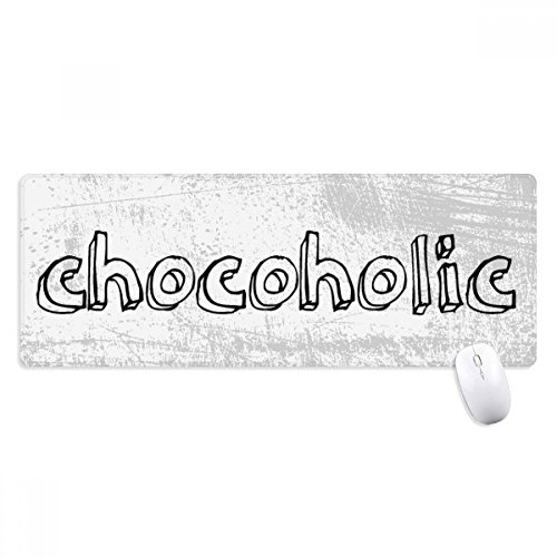 beatChong Stilvolle Wort Chocoholic Griffige Mousepad Große Erweiterte Spiel Büro titched Kanten Computer-Mat Geschenk beatChong Stilvolle Wort Chocoholic Griffige Mousepad Große Erweiterte Spiel Büro titched Kanten Computer-Mat Geschenk von beatChong