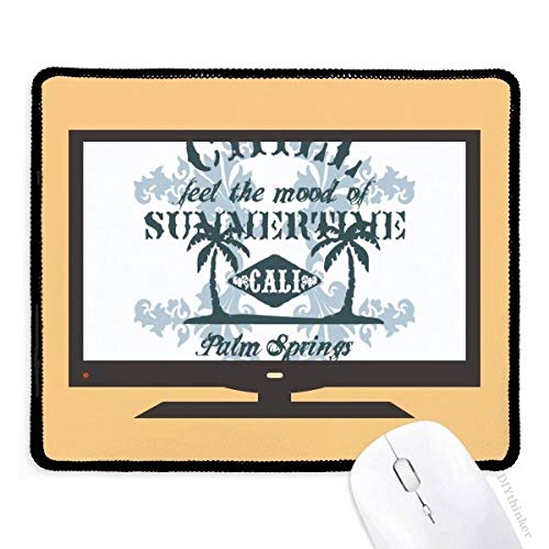 beatChong Strand Kokosnuss-Baum-Text-Muster Computer-Maus-Pad Anti-Rutsch-Gummi Mousepad Spiel Büro von beatChong