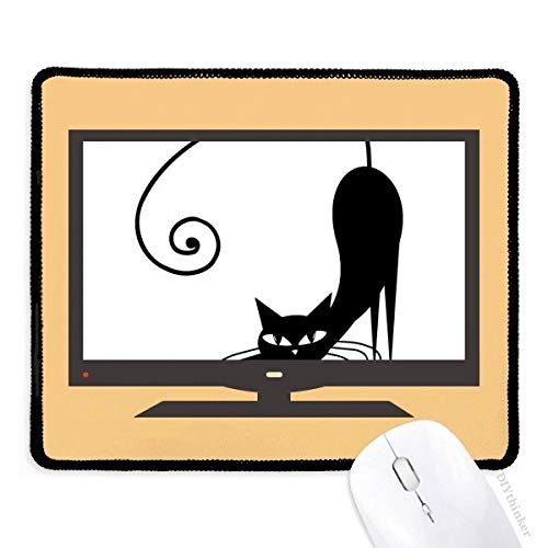beatChong Stretch-Schwarze Katze Halloween-Tier-Kunst Silhouette Computer Mouse Pad Anti-Rutsch-Gummi Mousepad Spiel Büro von beatChong