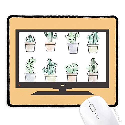 beatChong Succulents Muster Kaktus Topfpflanze Illustration Computer-Maus-Pad Anti-Rutsch-Gummi Mousepad Spiel Büro von beatChong