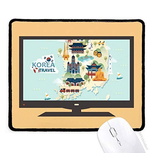 beatChong Südkorea Berühmte Sehenswürdigkeiten Computer Mouse Pad Anti-Rutsch-Gummi Mousepad Spiel Büro von beatChong