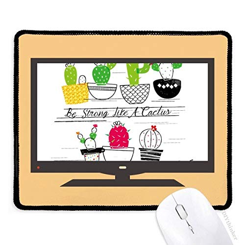 beatChong Sukkulente Topfpflanze Kaktus Computer Mouse Pad Anti-Rutsch-Gummi Mousepad Spiel Büro von beatChong