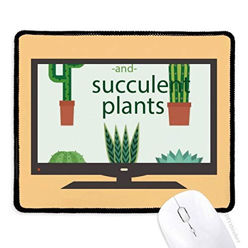 beatChong Sukkulente Topfpflanze Kaktus Illustration Computer-Maus-Pad Anti-Rutsch-Gummi Mousepad Spiel Büro von beatChong