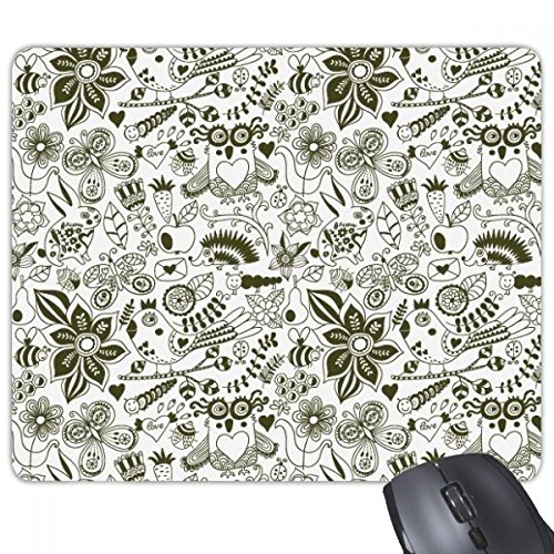 beatChong Tier Obst Karneval Schwarz Weiß Rechteck Griffige Gummi Mousepad Spiel Mauspad Geschenk beatChong Tier Obst Karneval Schwarz Weiß Rechteck Griffige Gummi Mousepad Spiel Mauspad Geschenk von beatChong