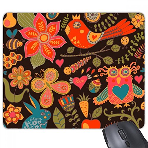 beatChong Tiere Obst Revelry Rectangle Griffige Gummi Mousepad Spiel Mauspad Geschenk von beatChong