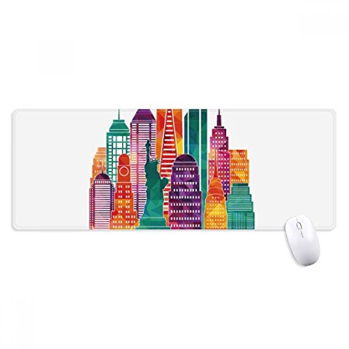 beatChong USA Amerika Schöne Schloss Architektur Griffige Mousepad Große Erweiterte Spiel Büro titched Kanten Computer-Mat Geschenk von beatChong