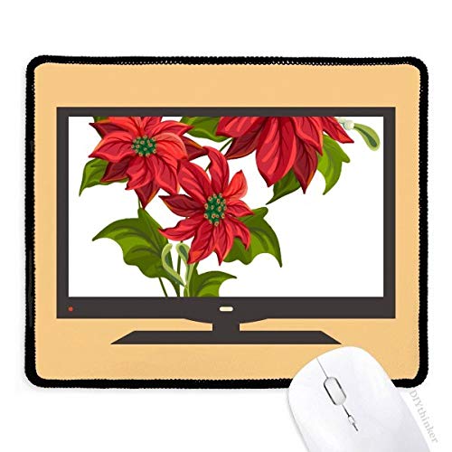 beatChong Weihnachten Blume Poinsettia Bouquet Red Computer-Maus-Pad Anti-Rutsch-Gummi Mousepad Spiel Büro von beatChong