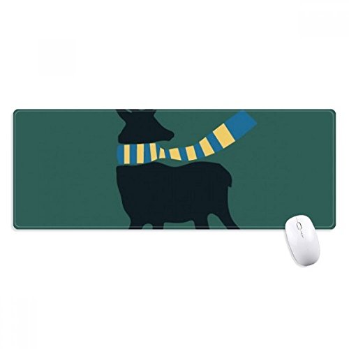 beatChong Weihnachten Elk Schal Festival Muster Griffige Mousepad Große Erweiterte Spiel Büro titched Kanten Computer-Mat Geschenk von beatChong