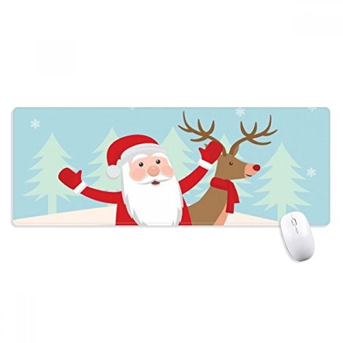 beatChong Weihnachten Weihnachtsmann Elk Penguin Festival Griffige Mousepad Große Erweiterte Spiel Büro titched Kanten Computer-Mat Geschenk von beatChong