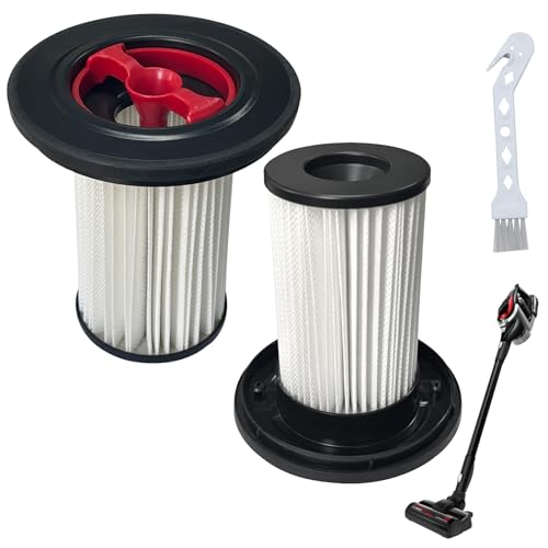 Beaufan 2 Pack HEPA-Filter mit 1 Reinigungsbürste Filter Set Kompatibel mit Bosch Unlimited Gen 2 Serie 8 Staubsauger 12036642, 12023349, 12023350, BBS und BCS Serie von beaufan