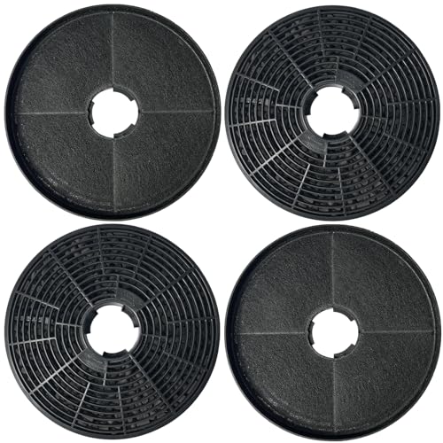 Beaufan 4er-Set CBCF002 Aktivkohlefilter als Ersatz kompatibel mit CIARRA Dunstabzugshauben CBCS6201, CBCB6201, CBCB6736C, CBCS6906D, CBCB6906D, CBCS9201, CBCB9201 von beaufan