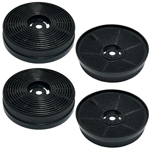 Beaufan 4er Set MIZ0060 Aktivkohlefilter Ersatz Kompatibel mit Respekta CH33060WB CH33060SB PKM CF140 S22-60BBPY, Kompatibel mit Prokira PRCF140 FH60MS, Kompatibel mit Klarstein 10032842 10032904 von beaufan