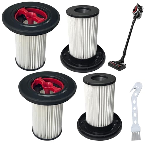 Beaufan Packung mit 4 HEPA-Filtern und 1 Reinigungsbürste Filter passend kompatibel mit Bosch Unlimited Gen 2 Serie 8 12036642/12023349/ 12023350/ BBS und BCS Serie Staubsauger von beaufan