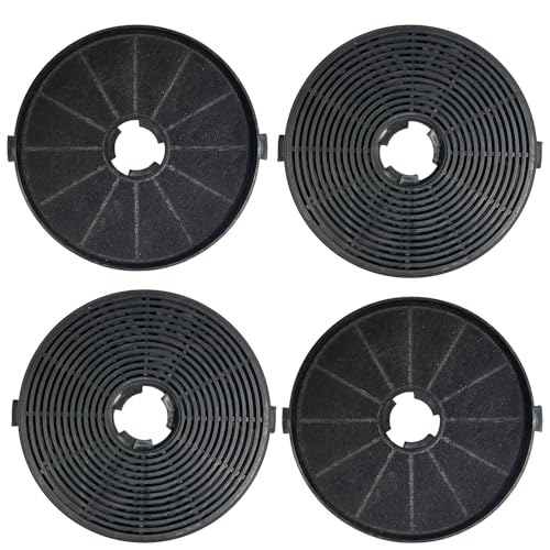 Beaufan 4er Set Aktivkohlefilter passend Kompatibel mit Respekta Dunstabzugshauben MIZ6000 CH21060SBZ CH21060WBZ CH22010SBZ und CH22010/90WBB Umluftbetrieb Geruchsfilter für Dunstabzugshaube von beaufan