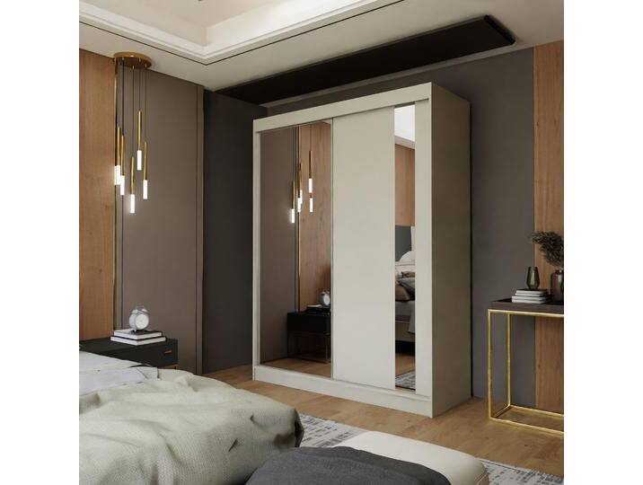 Schiebetürenschrank mit Spiegel GAJA Ja, Kaschmir, 160 Cm von beautysofa