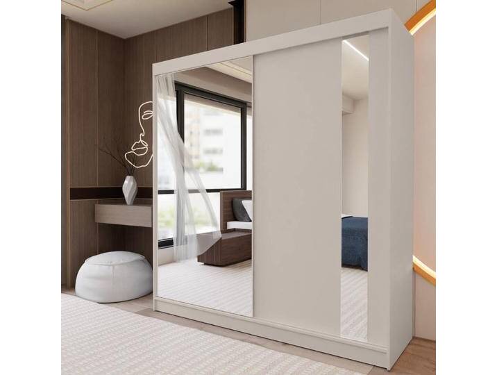 Schiebetürenschrank mit Spiegel GAJA Ja, Kaschmir, 200 Cm von beautysofa