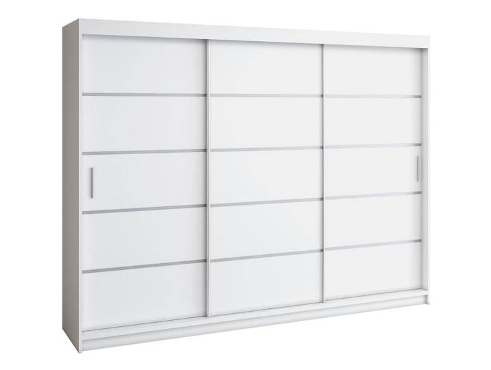 Schiebetürenschrank ohne Spiegel ELEX 200 cm Weiss von beautysofa