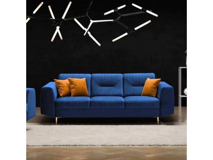 Sofa VENEZIA 3-Sitzer Bluvel 86, Goldene von beautysofa