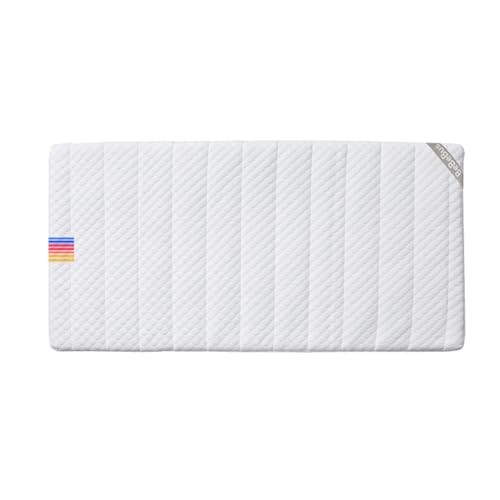 bebebus Kinderbett, Faltbar Kinderreisebett,Stoßfest & Atmungsaktiv Baby Bett, Höhenverstellbar, Tragbar, 4-Rollen-Vierrad-Lenkung， Reisebett ab Geburt bis 30 kg (Weiß Matratze) von bebebus