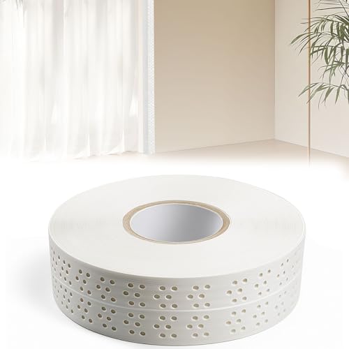 5cm x 30m Fugenband Selbstklebend,Nahtabdeckband Gipskarton Fugenband,Gitterband Reparaturband,PVC Kantenschut Dichtungsband zum Verbinden Von GK-Platten Wandecken und Wandrisse Ausbessern von bechoanigel