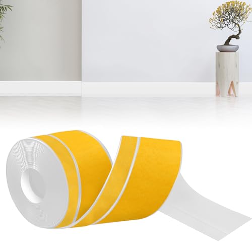 bechoanigel Sockelleiste Selbstklebend, 50mm x 20mm x 12m Weichsockelleiste Selbstklebend PVC Winkelleiste selbstklebend, Sockelleisten Flexibel für Küche und Bad Geeignet(Weiß) bechoanigel Sockelleiste Selbstklebend, 50mm x 20mm x 12m Weichsockelleiste Selbstklebend PVC Winkelleiste selbstklebend, Sockelleisten Flexibel für Küche und Bad Geeignet(Weiß) von bechoanigel