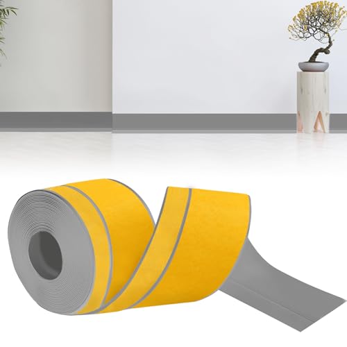 bechoanigel Sockelleiste Selbstklebend,60mm x 20mm x 12m Weichsockelleiste Selbstklebend PVC Winkelleiste selbstklebend, Sockelleisten Flexibel für Küche und Bad Geeignet(Grau) bechoanigel Sockelleiste Selbstklebend,60mm x 20mm x 12m Weichsockelleiste Selbstklebend PVC Winkelleiste selbstklebend, Sockelleisten Flexibel für Küche und Bad Geeignet(Grau) von bechoanigel