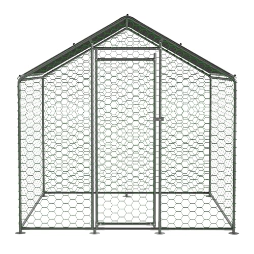 bedmance Freilaufgehege 2x2x2m Hühnerstall aus Metall Outdoor Hasenstall mit Sonnenschutzdach Winterfest Geflügelstall für Hühnerkäfig Vogelkäfig & Kaninchenstall bedmance Freilaufgehege 2x2x2m Hühnerstall aus Metall Outdoor Hasenstall mit Sonnenschutzdach Winterfest Geflügelstall für Hühnerkäfig Vogelkäfig & Kaninchenstall von bedmance