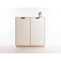 Oslo Tall Sideboard // Schrank/Anrichte Aufbewahrungsschrank - Esche Füße Sockel Räder Birkensperrholz Design + Materialien Anpassen von bee9designshop