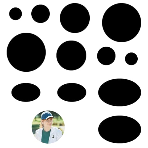 12 Stück Flicken Selbstklebend Stoff, Bügelflicken Schwarz, Stoffflicken Selbstklebend, Klebeflicken Für Textilien Selbstklebend, Zum Fixieren Von Jacken, Zelten, Schlafsäcken, Skihosen von beejune