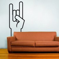 Rock Auf Der Hand Wand Aufkleber -Rock-Und-Roll-Kunst, Zeichen Hörner Kunst, Heavy Metal Wohnheim Musik-Kunst, 80Er Jahre Kunst Rock Auf Der Hand Wand Aufkleber -Rock-Und-Roll-Kunst, Zeichen Hörner Kunst, Heavy Metal Wohnheim Musik-Kunst, 80Er Jahre Kunst von beepart
