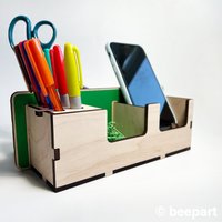 Schreibtisch Caddy Für Bürobedarf Organizer, Holz Werkzeugkasten Schreibtisch, Handwerk Organizer Tool Kit, Künstlerbedarf Box von beepart