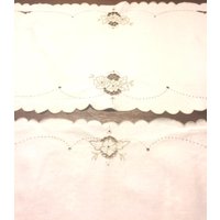 Vintage 2 Stück Leinen Tischläufer Tischdecken von beffyfaye