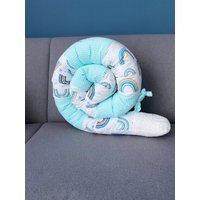 Be Froggy Schnecke Rolle Stillkissen Wickeltischzubehör Regenbogen von befroggyDE