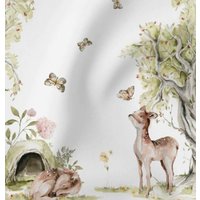 Decke Zauberwald Hirsch Reh Bambi Wunschfarbe von befroggyDE