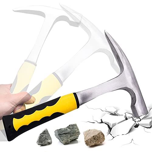 behone Geologischer Meißelhammer Geologenhammer Geologischer Erkundungs Hammer mit Spitzte Mund Geologie Tools Supplies von behone