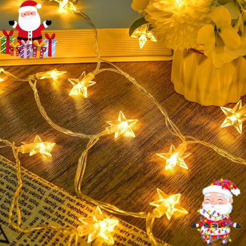 behone Led Lichterketten Sterne,6M 40LED Fünfzackiger Stern,Lichterkette weihnachten,Sternenlichterkette,Lichterkette innen,Außen Stimmungslichter,für Weihnachten,Ostern,Hochzeit,Geburtstag behone Led Lichterketten Sterne,6M 40LED Fünfzackiger Stern,Lichterkette weihnachten,Sternenlichterkette,Lichterkette innen,Außen Stimmungslichter,für Weihnachten,Ostern,Hochzeit,Geburtstag von behone