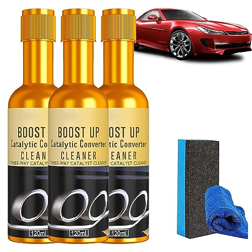 behound Boostup Catalytic Converter Cleaner, Auto Parts Catalytic Converter Cleaner, Boost Up Catalytic Convertor Cleaner, Engine Booster Cleaner Fuel and Exhaust System Cleaner (3 Pcs) von behound