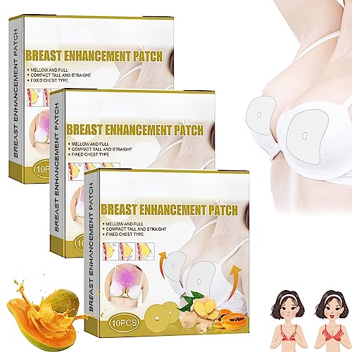 behound Browsluv Breast Enhancement Patch, Nutroup Ginger Bust Enhancement Patch, DYCECO Breast Enhancement Patch, Natural Breast Nourishing Firming Patch for Women Breast Care (3 Box) von behound