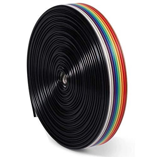 beihuazi® Flachbandkabel IDC Draht 10 Pin 6M für Raspberry Pi Breadboard's oder Ihres Arduino's(2,54 mm Stiftleisten Steckverbinder) von beihuazi