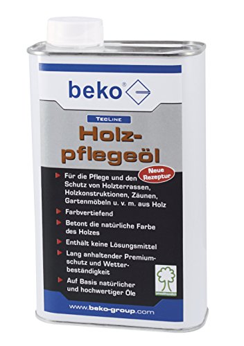 Holzpflegeöl 1 l - für die Pflege und den Schutz von Holzterrassen von beko GmbH