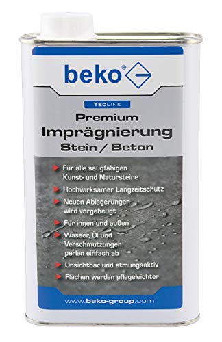 BEKO 299521000 TecLine Premium-Imprägnierung Stein/Beton 1 l, (1er Pack) von beko