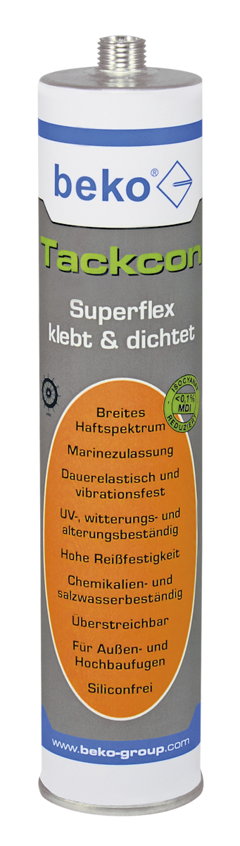 Beko Tackcon Flexibler Hightec-Kleber Superflex 310 ml-Schwarz von beko