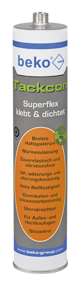 Beko Tackcon Flexibler Hightec-Kleber Superflex 310 ml-Weiß von beko