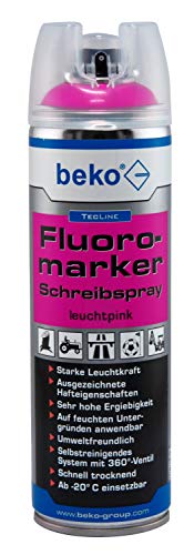 TecLine Fluoromarker Schreibspray 500 ml LEUCHTPINK von beko