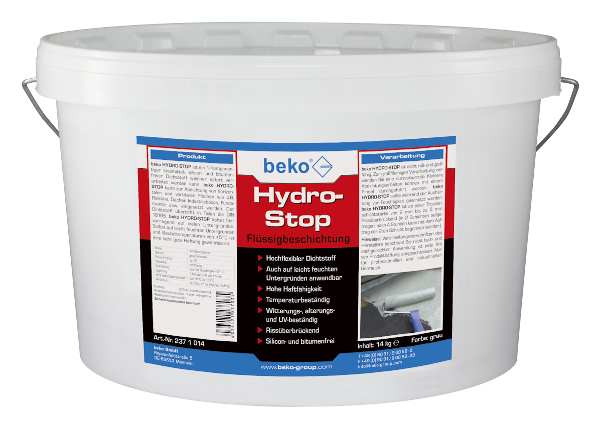 beko Hydro-Stop Beschichtungsmasse 14 kg beko Hydro-Stop Beschichtungsmasse 14 kg von beko