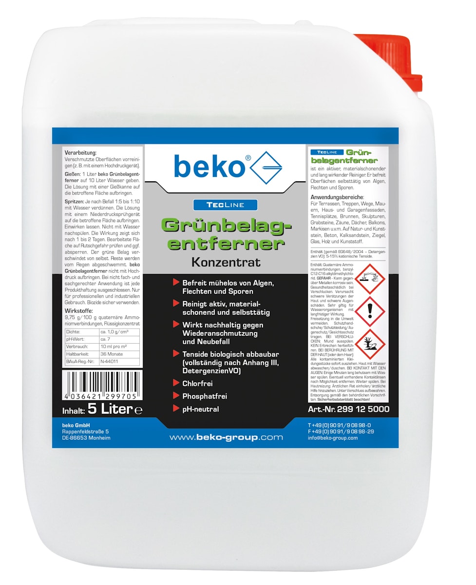 beko TecLine Grünbelagentferner-Konzentrat-30 l beko TecLine Grünbelagentferner-Konzentrat-30 l von beko