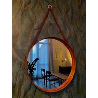 Teakholz Spiegel Von Glas Mäster - Markaryd, Schweden 1950Er Model Nr103 von beleMeblita